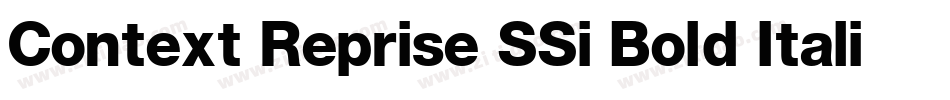 Context Reprise SSi Bold Italic字体转换